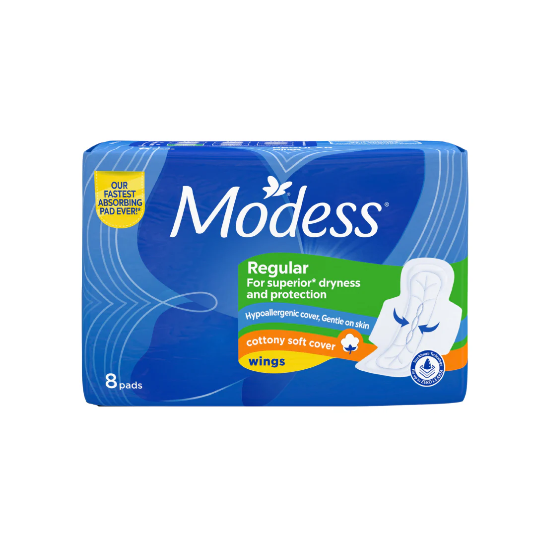 Modess Regular Cottony Soft 8 Pads w/wings