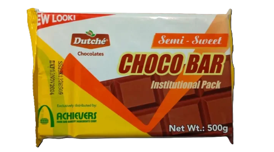 Dutche Semi-Sweet Choco Bar Institutional Pack 500g