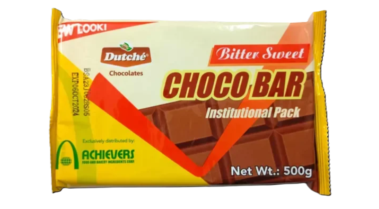 Dutche Bittersweet Choco Bar Institutional Pack 500g