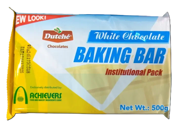 Dutche White Chocolate Baking Bar Institutional Pack 500g