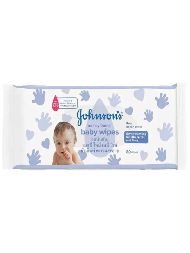 Johnson’s Messy Times Baby Wipes 80’s